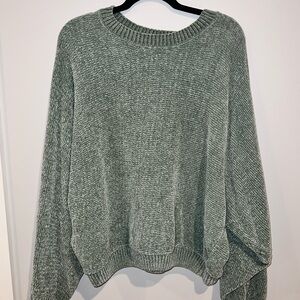 Double Zero Heathered Green Women's Sweater